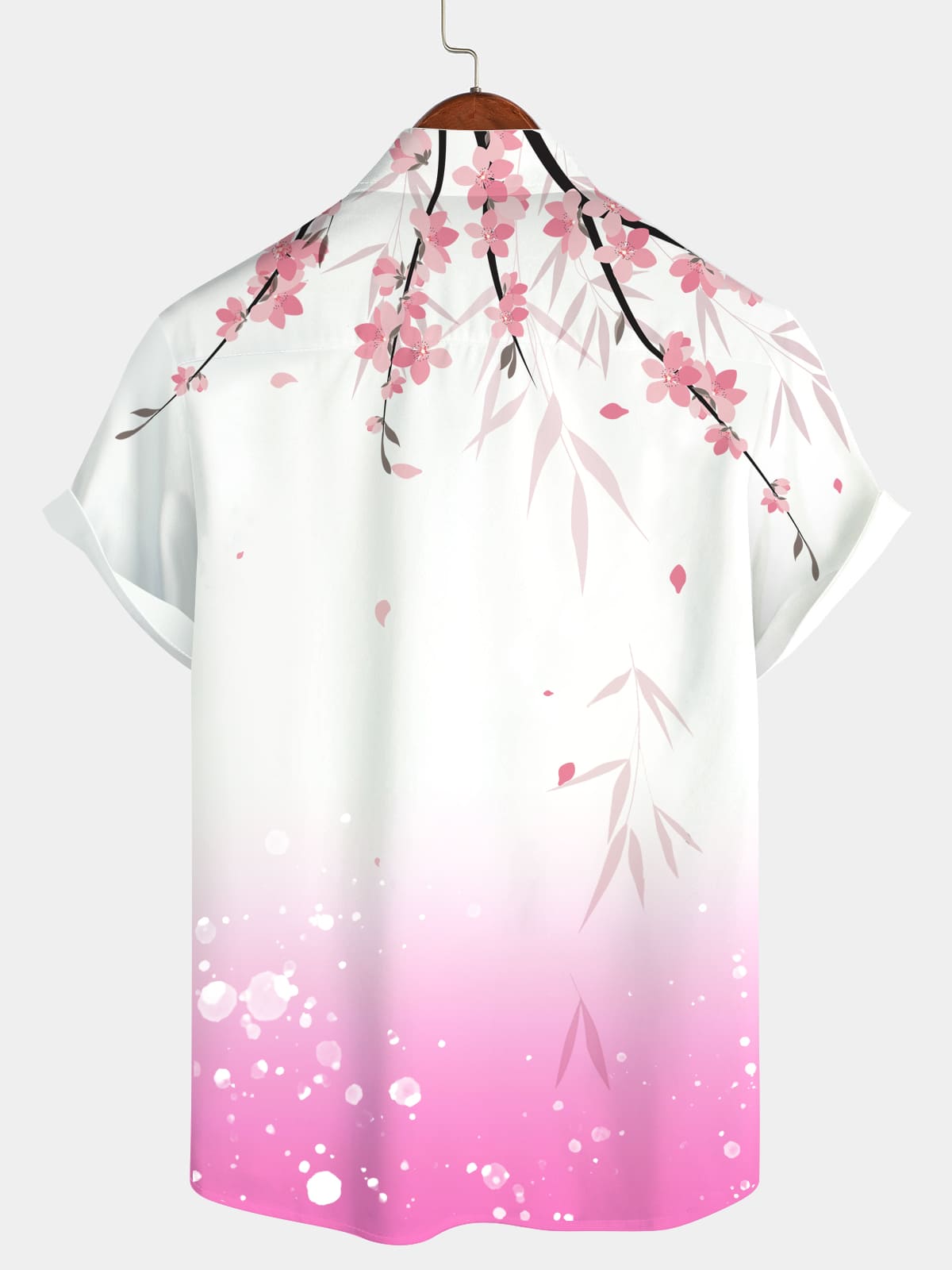 Men's Floral Print Short Sleeve Shirt