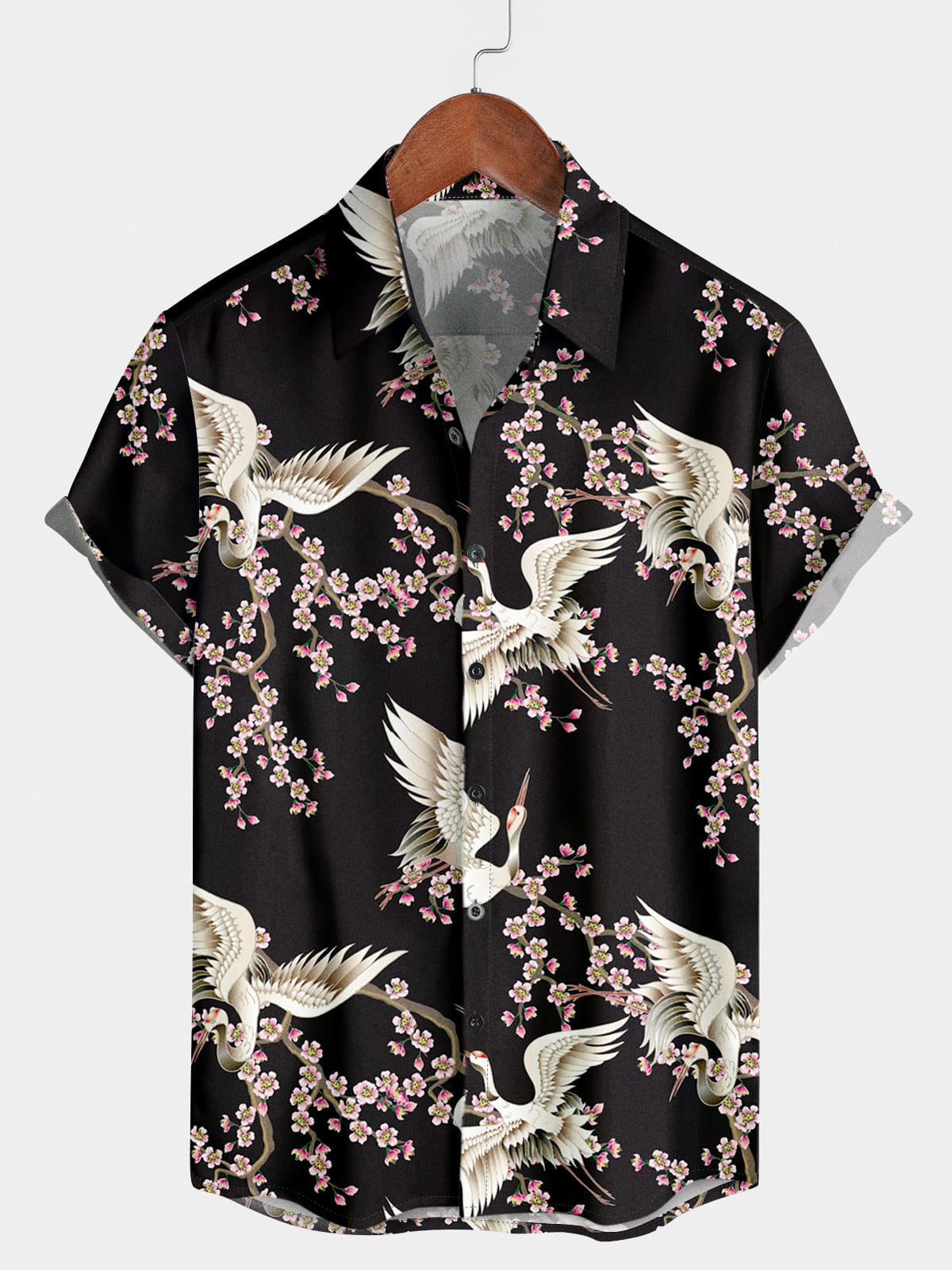 Camicia a maniche corte Crane Sakura da uomo