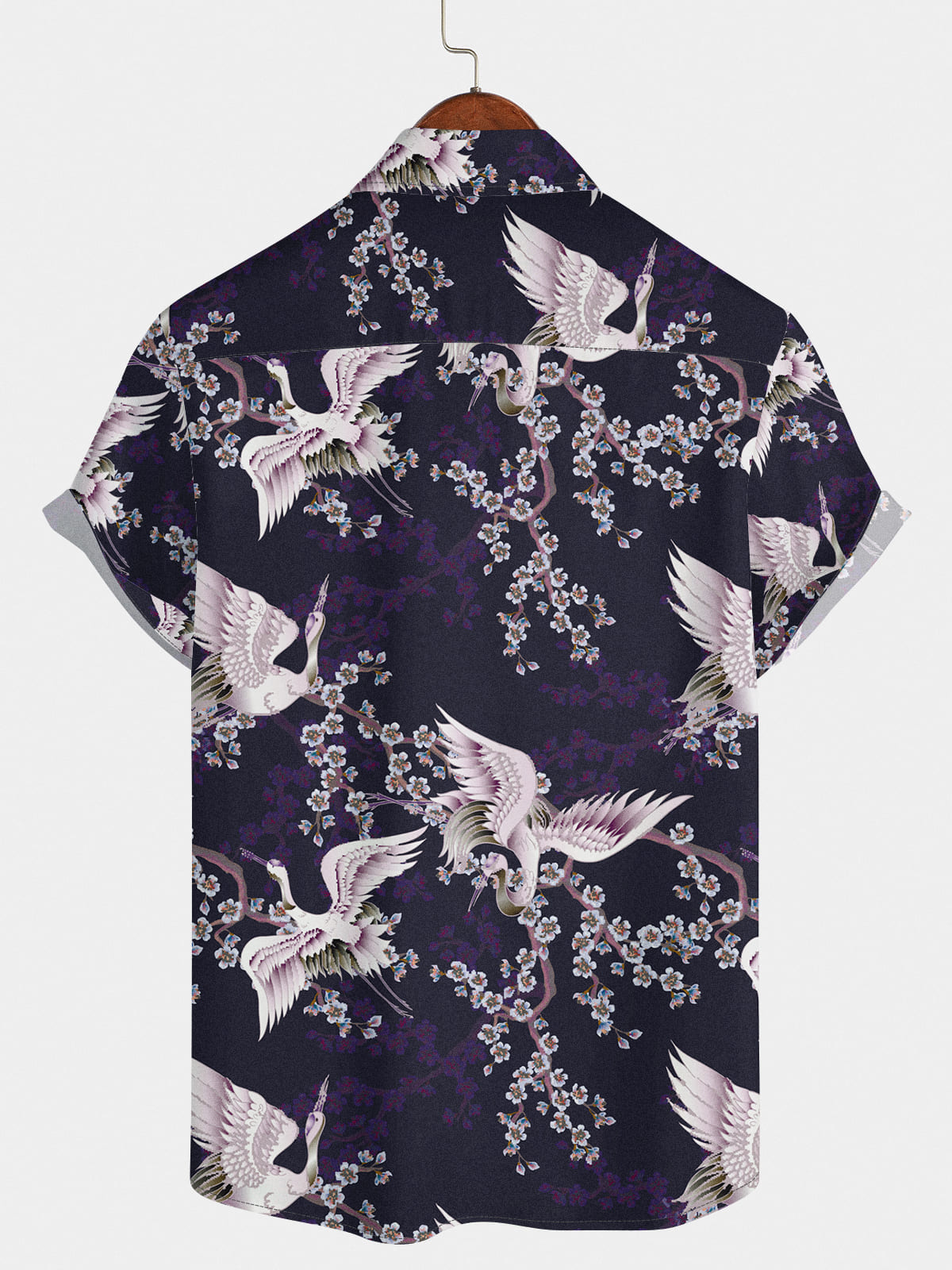 Camicia a maniche corte Crane Sakura da uomo