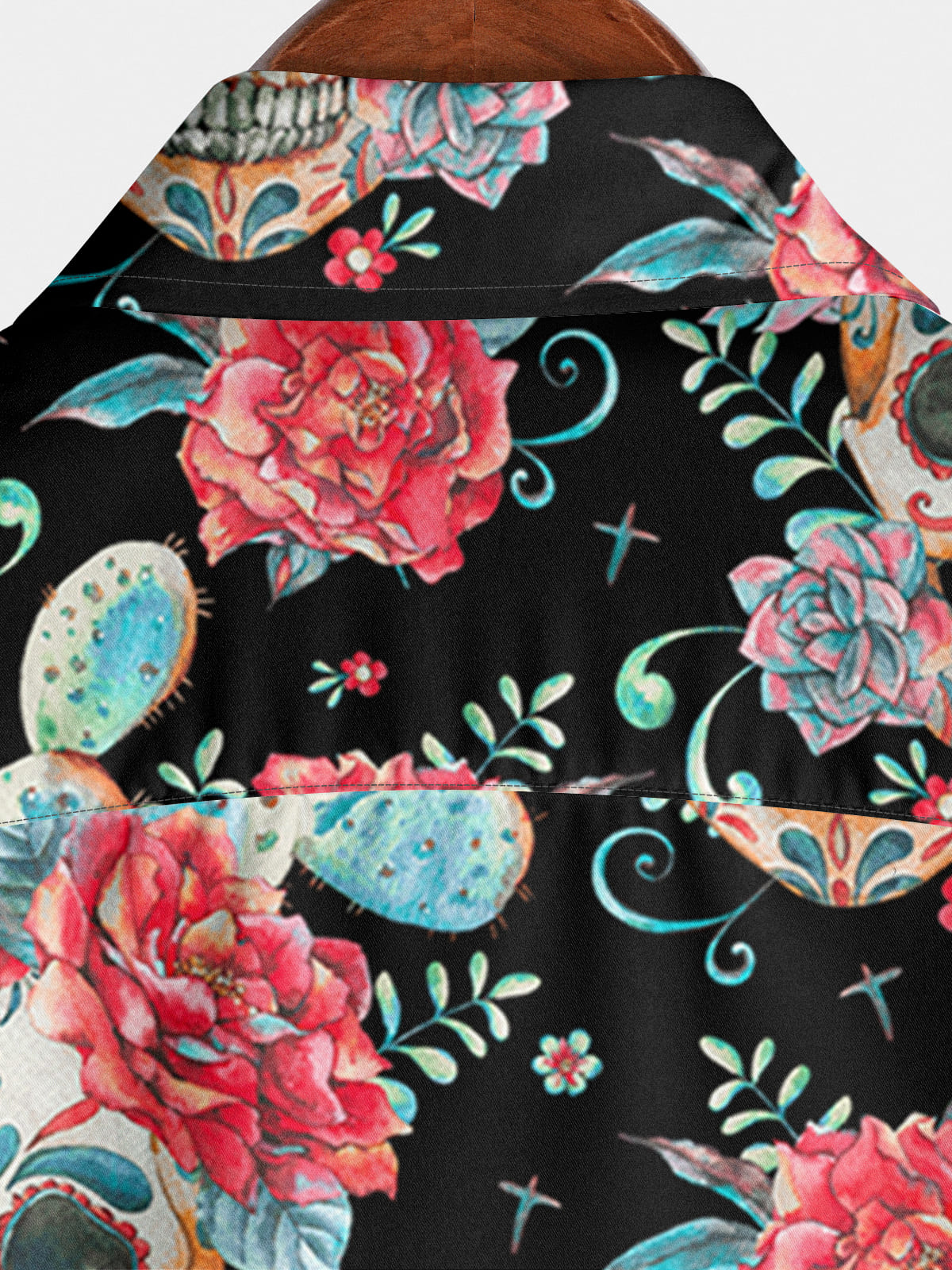 Chemise à manches courtes Skull Cactus pour hommes