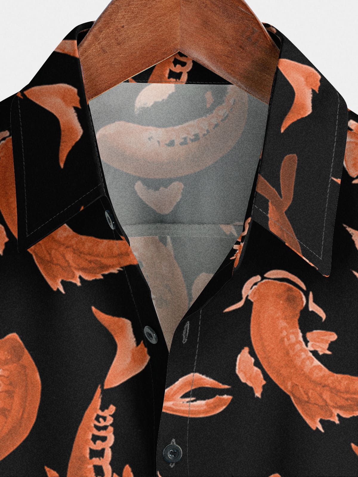Men's Fish Print Short Sleeve Shirt