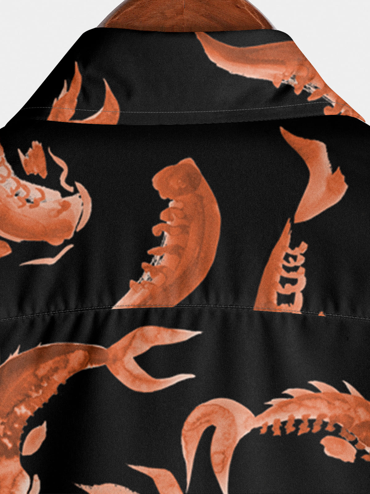Men's Fish Print Short Sleeve Shirt