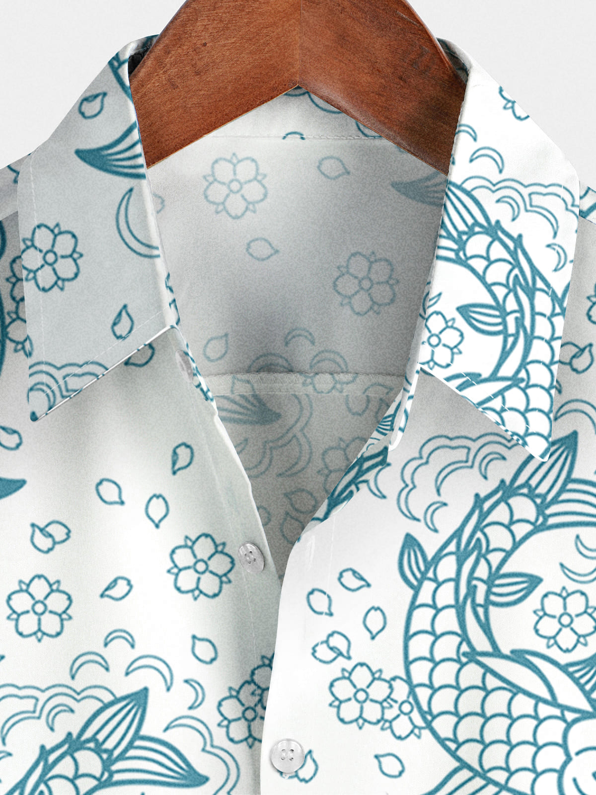 Men's Fish Hawaiian Short Sleeve Shirt