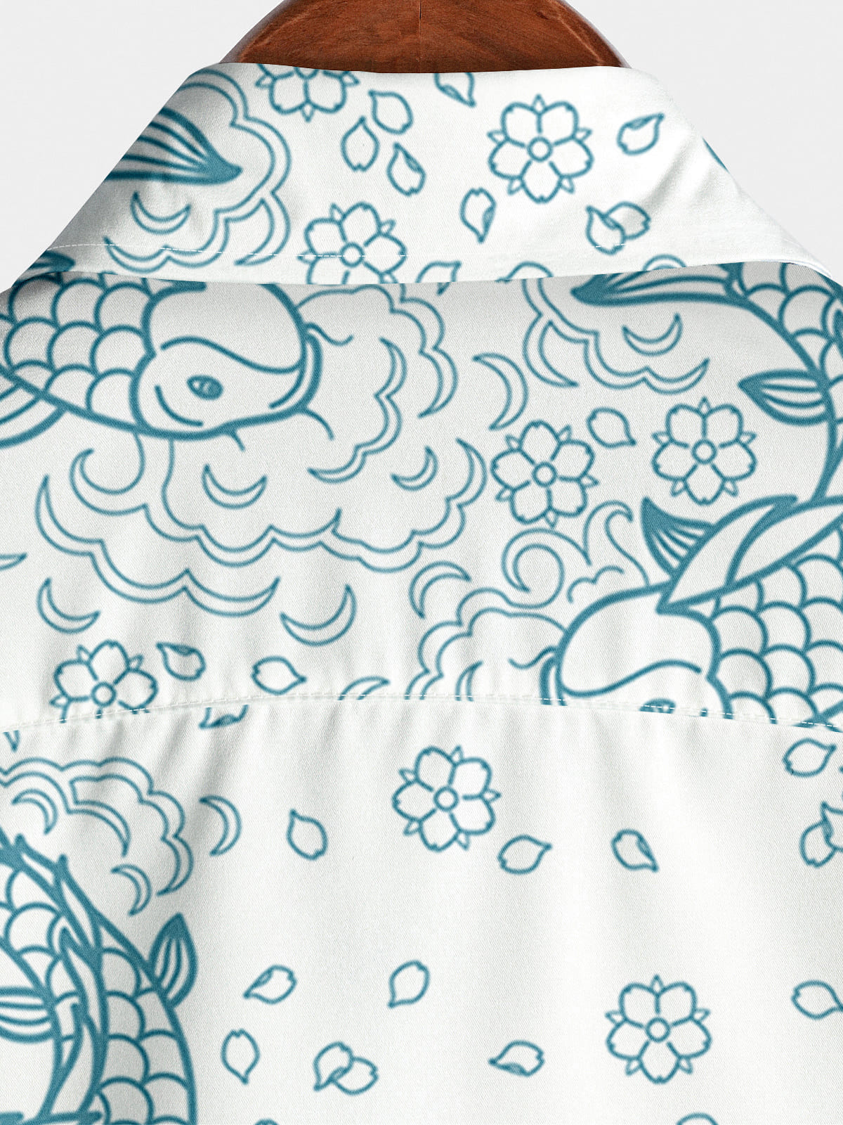 Men's Fish Hawaiian Short Sleeve Shirt