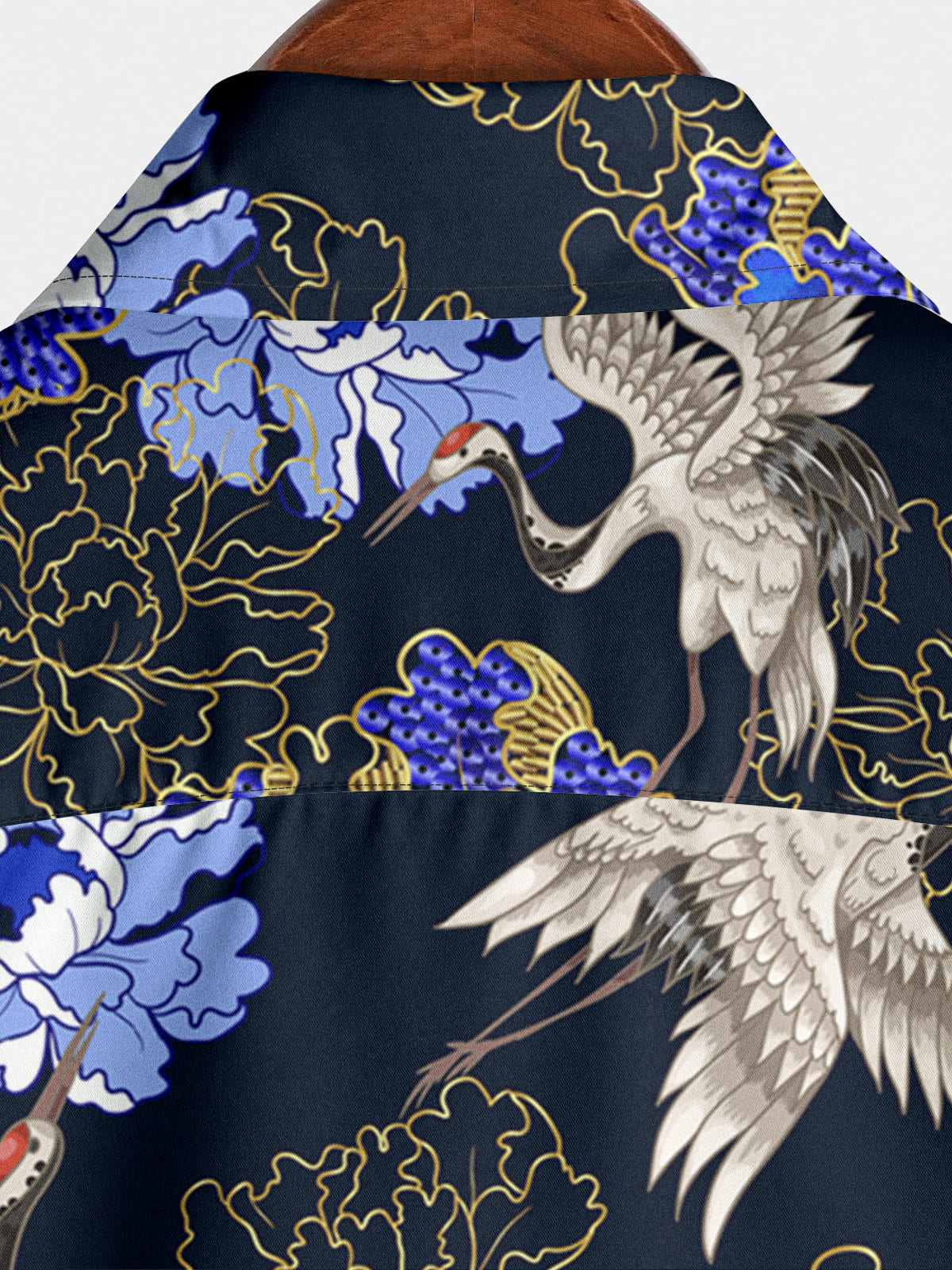 Men's Crane Floral Short Sleeve Shirt