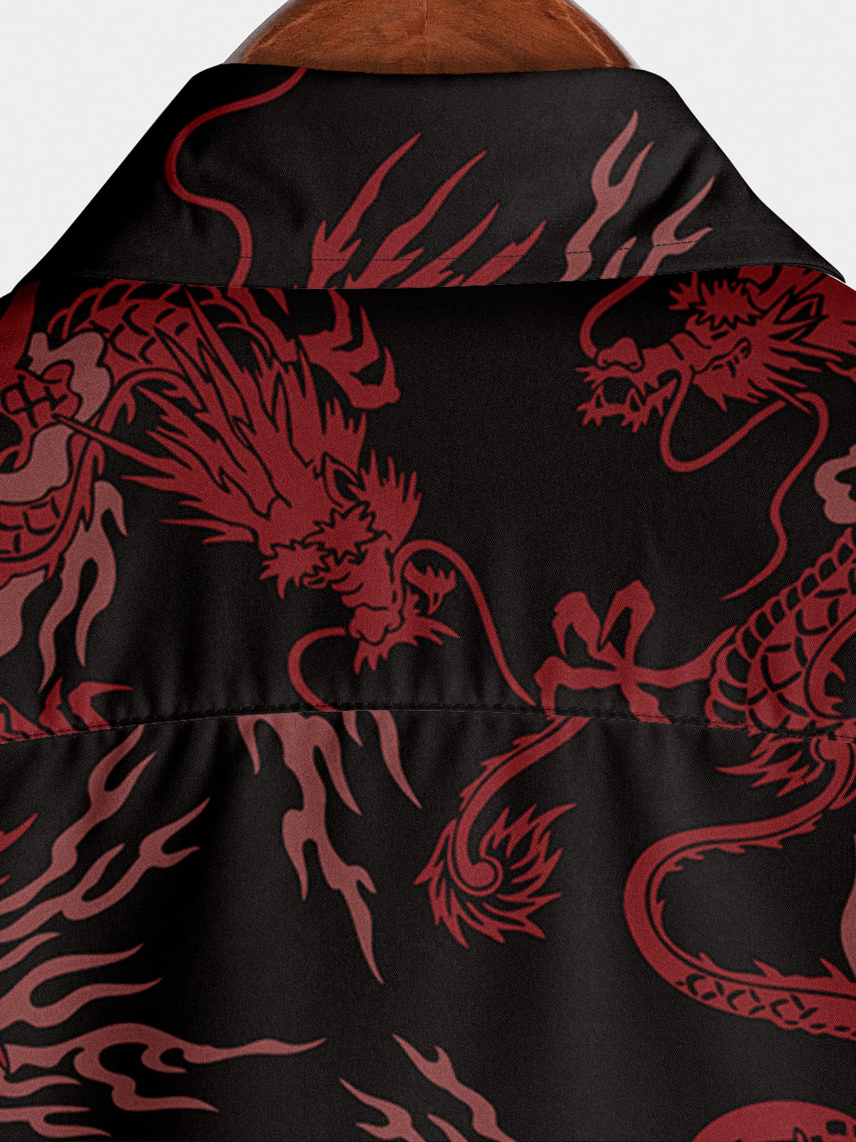 Men's Dragon Print Short Sleeve Shirt