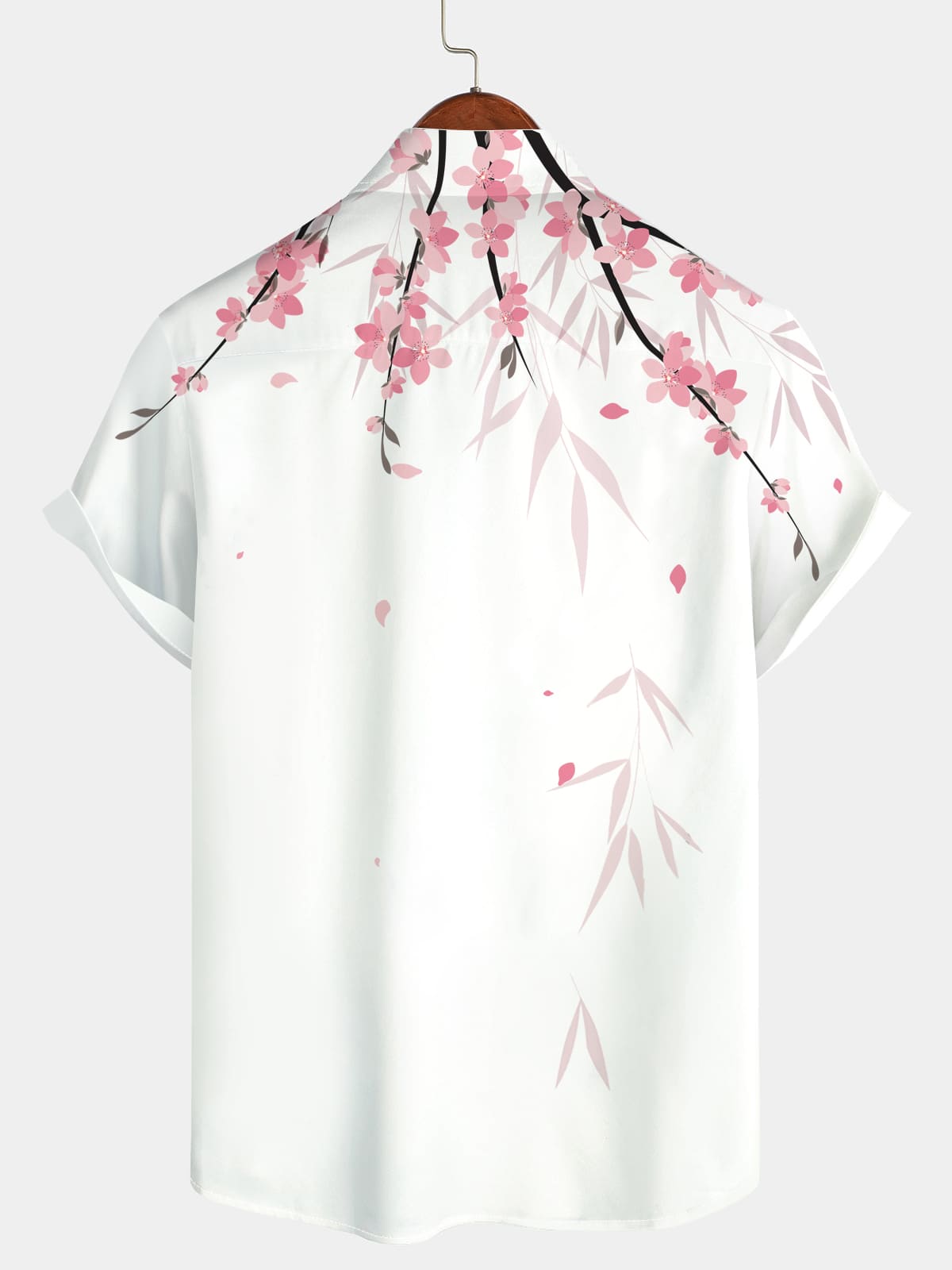 Men's Floral Casual Short Sleeve Shirt