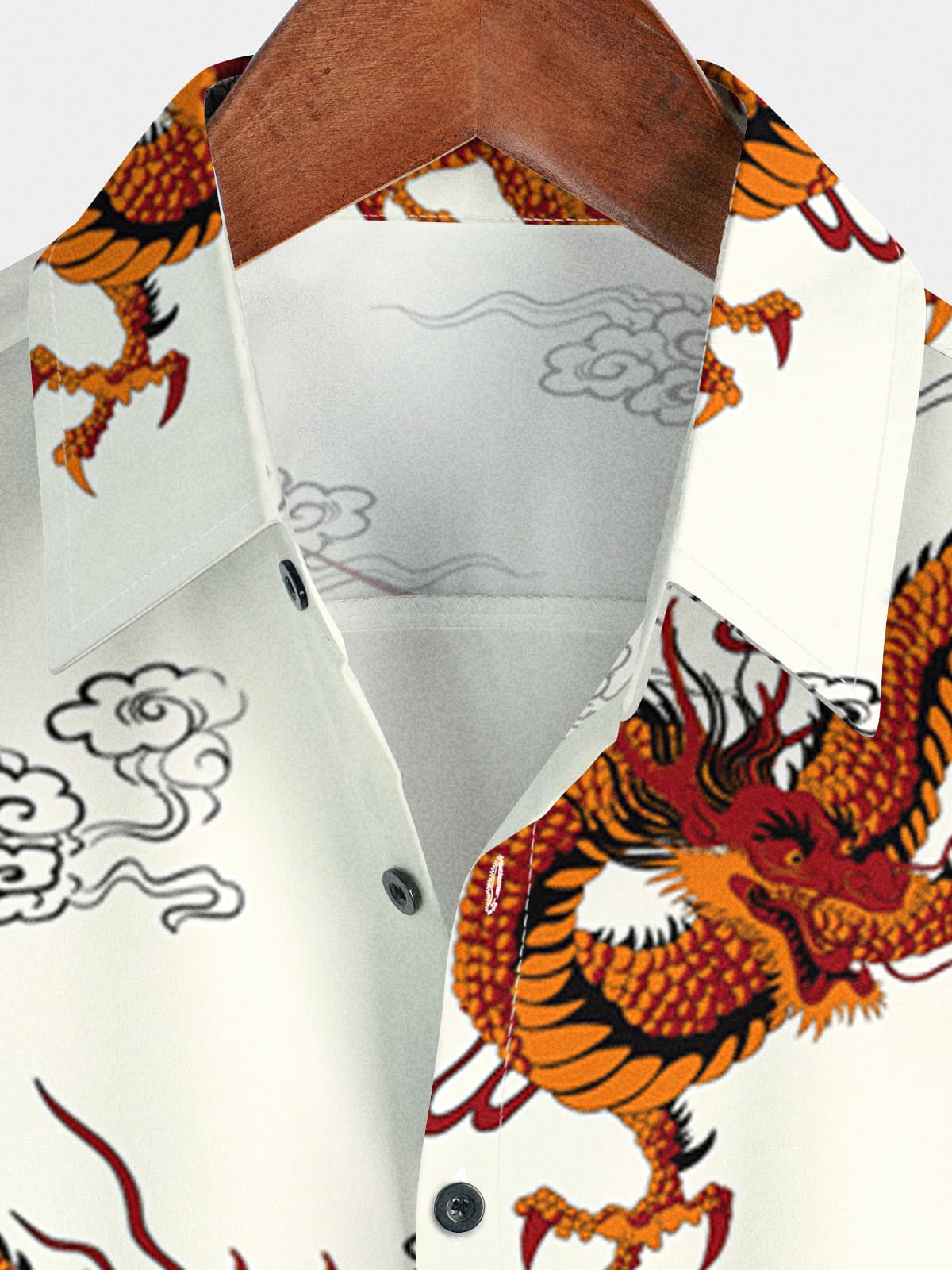 Men's Dragon Casual Short Sleeve Shirt