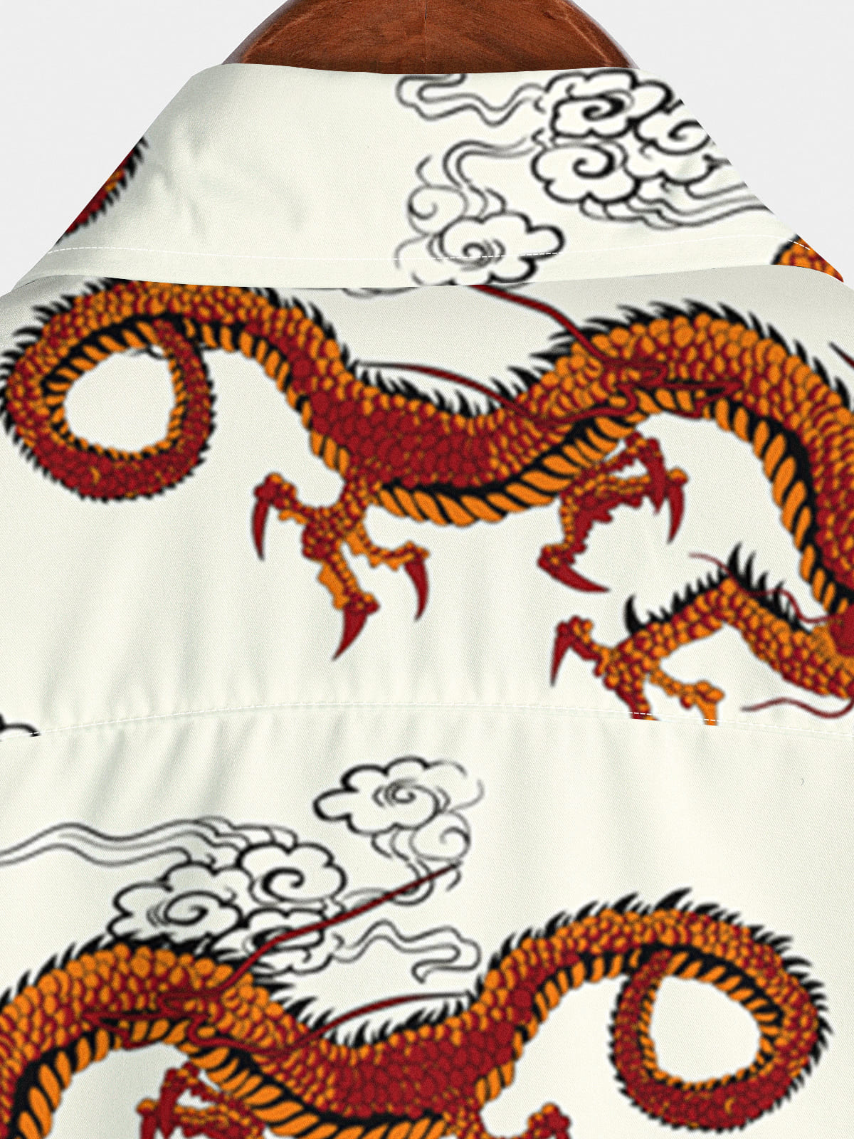 Men's Dragon Casual Short Sleeve Shirt