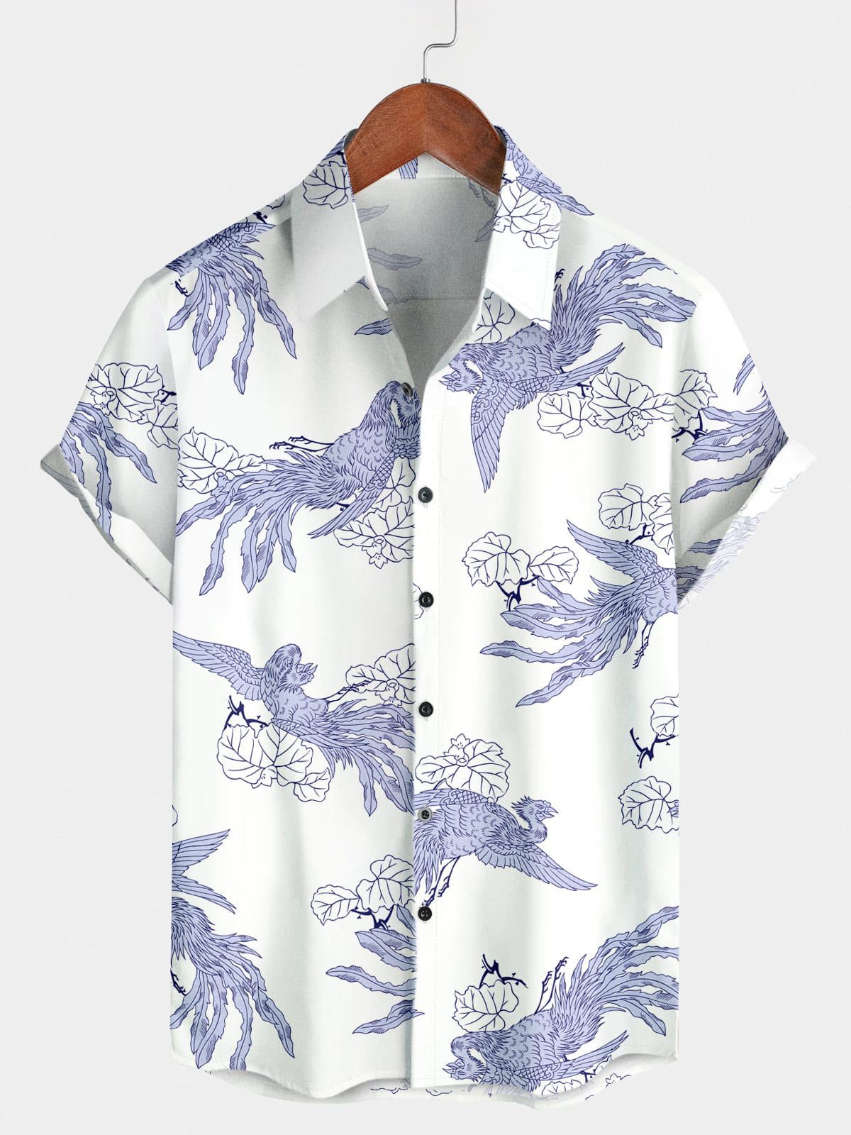 Men's Phoenix Print Short Sleeve Shirt