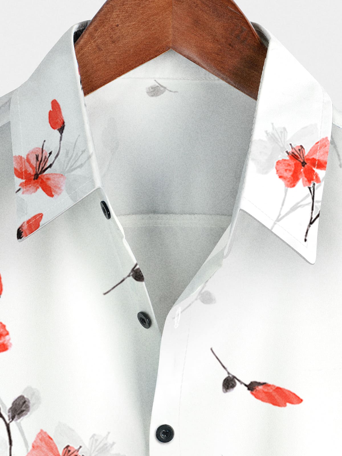 Men's Floral Print Short Sleeve Shirt