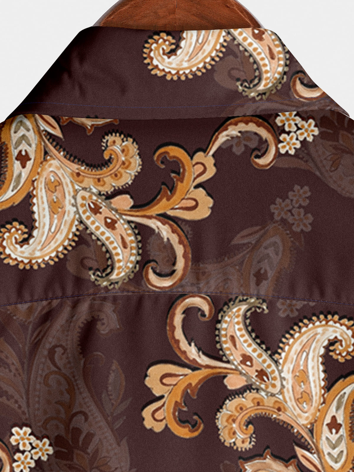 Men's Paisley Print Short Sleeve Shirt