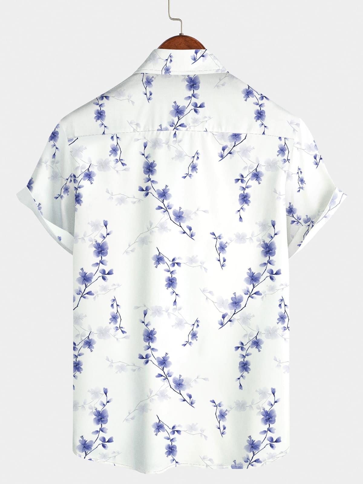 Men's Floral Print Short Sleeve Shirt