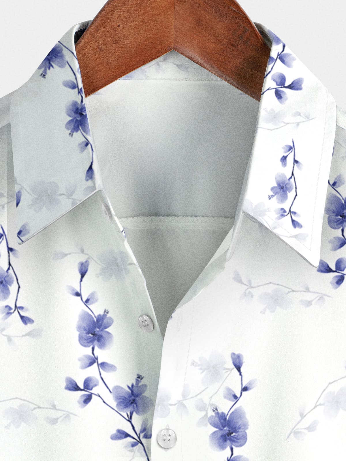 Men's Floral Print Short Sleeve Shirt