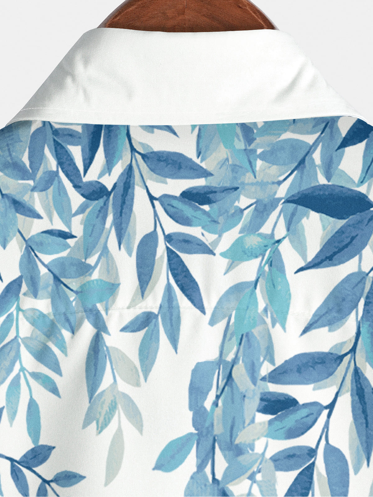 Men's Leaf Print Short Sleeve Shirt
