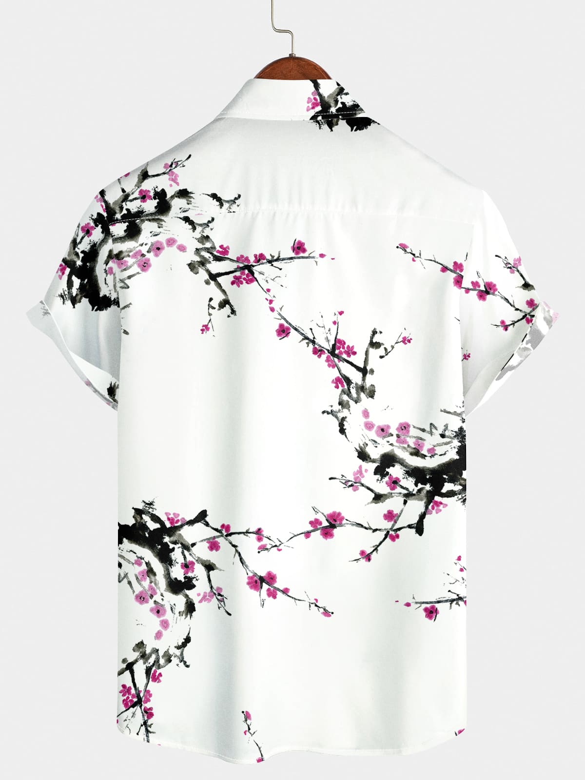 Men's Floral Branch Short Sleeve Shirt