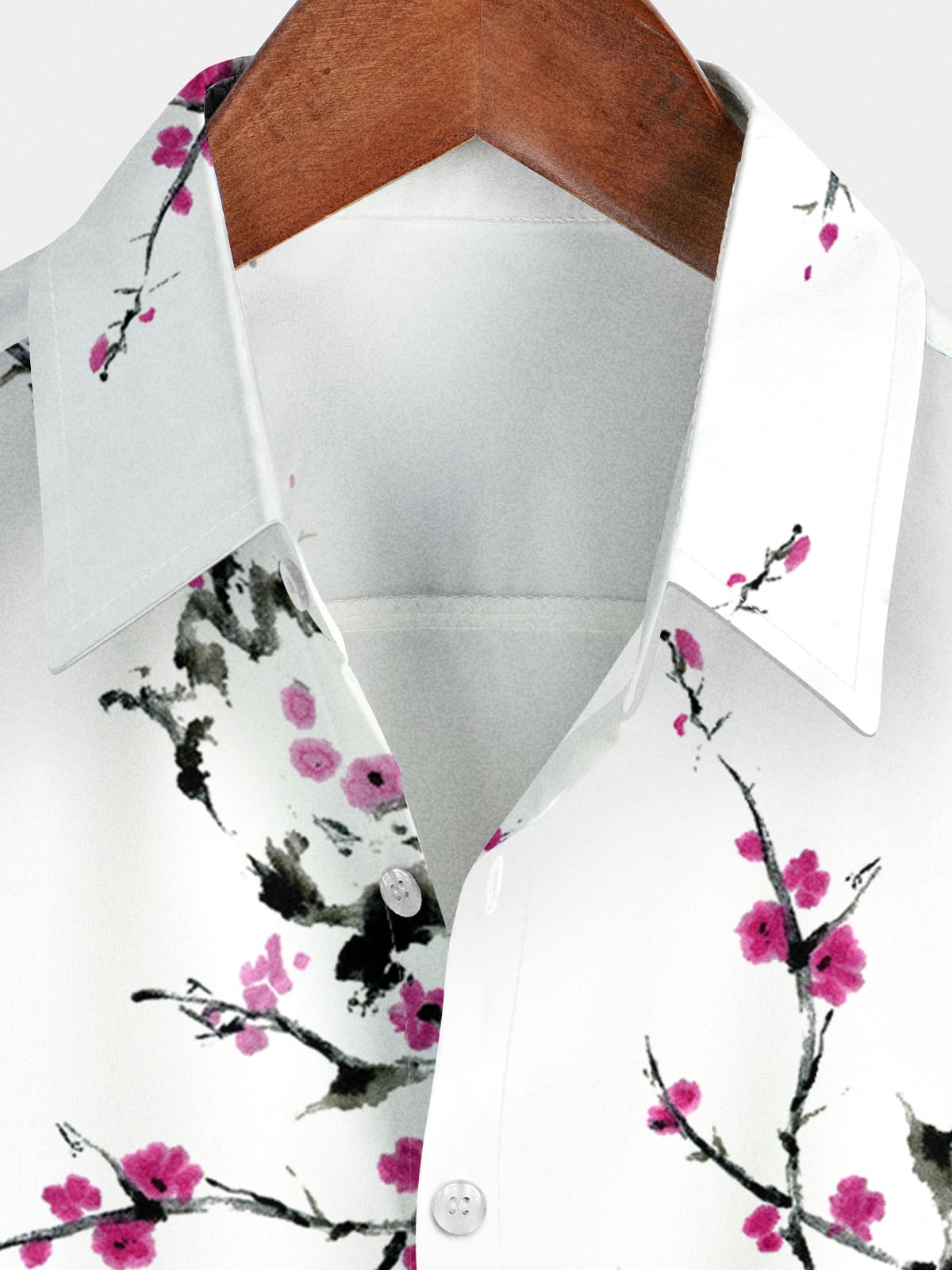 Men's Floral Branch Short Sleeve Shirt