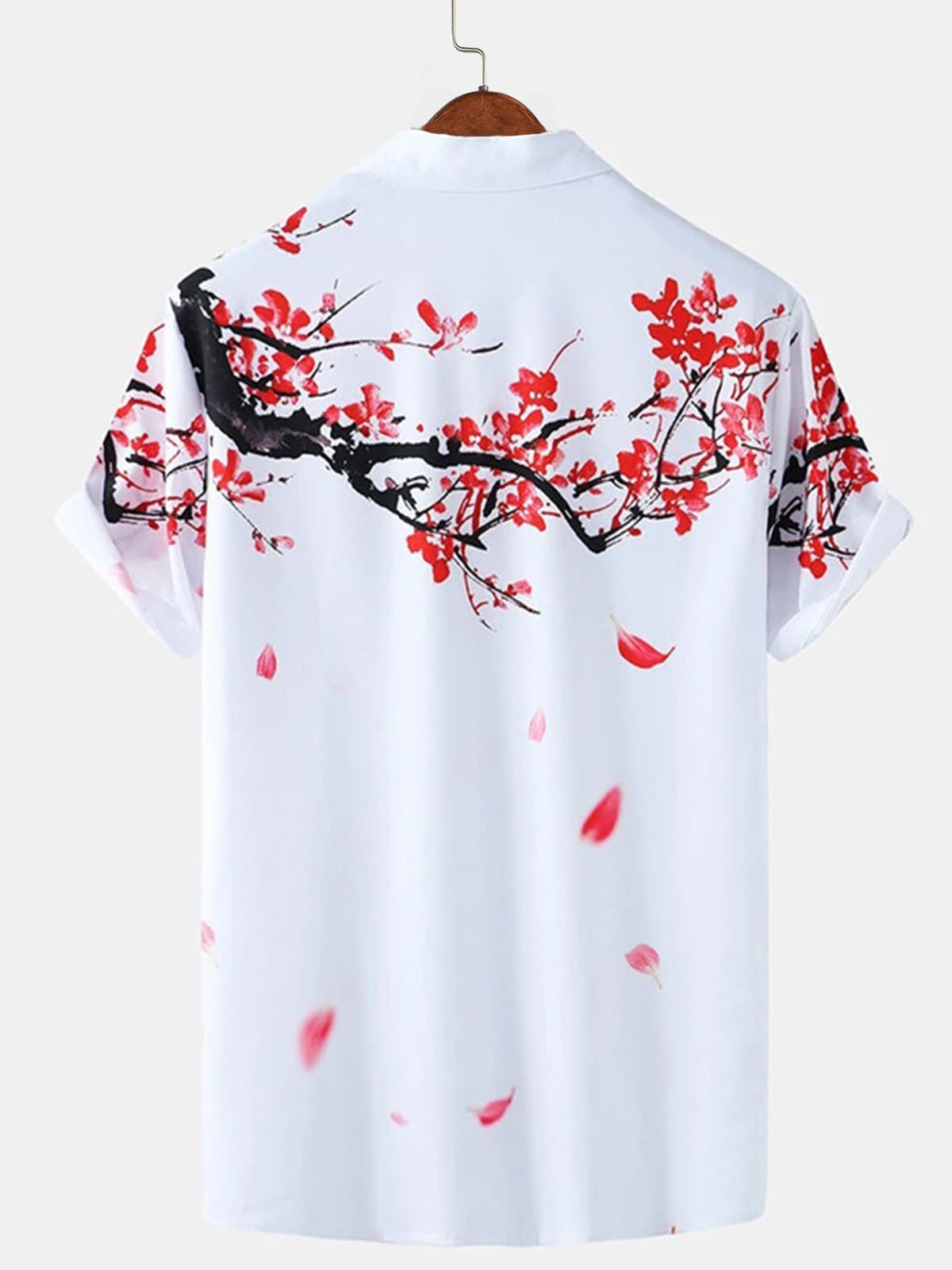 Men's Floral Branch Short Sleeve Shirt