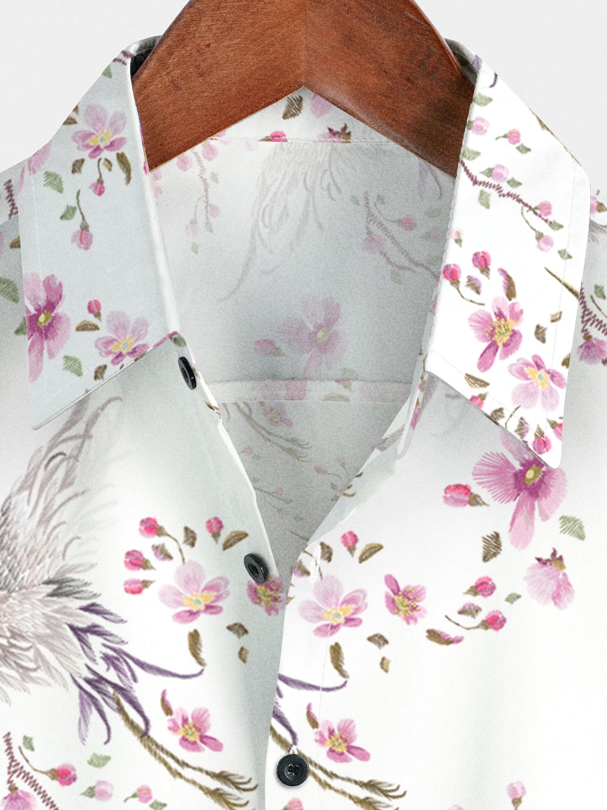 Men's Floral Print Short Sleeve Shirt