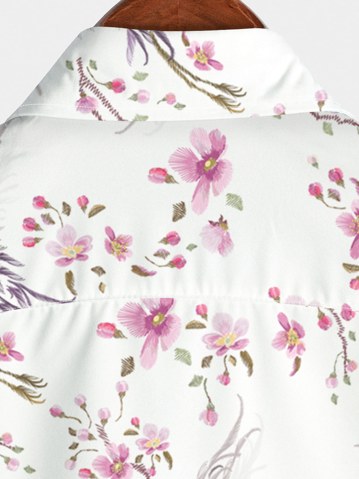 Men's Floral Print Short Sleeve Shirt