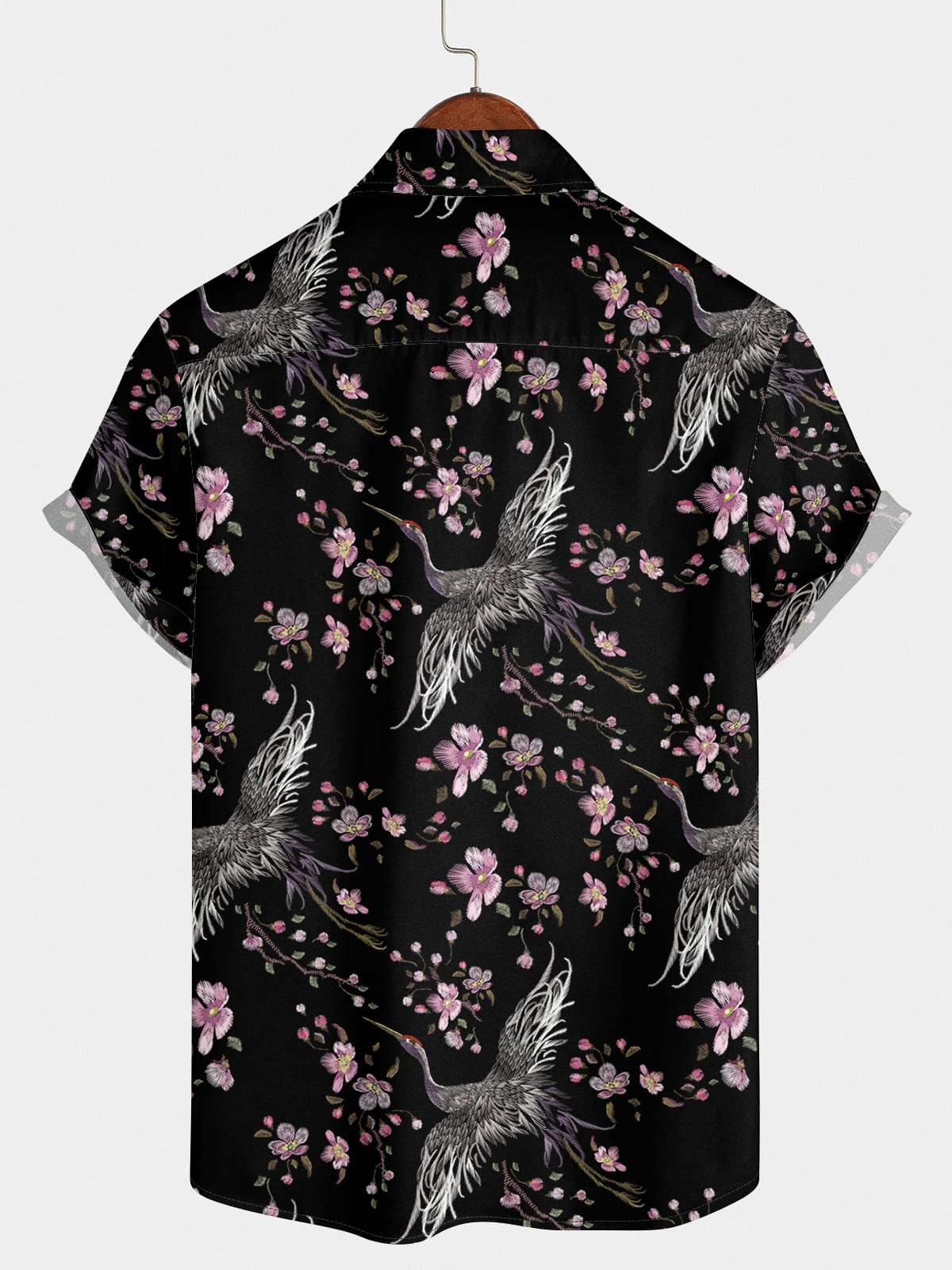 Men's Floral Print Short Sleeve Shirt