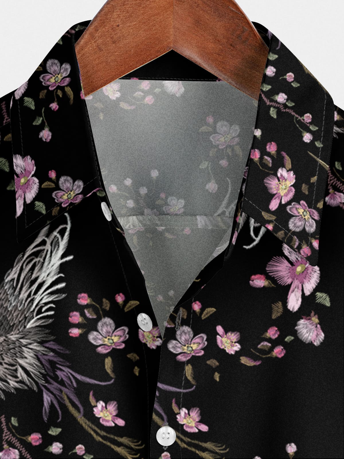 Men's Floral Print Short Sleeve Shirt