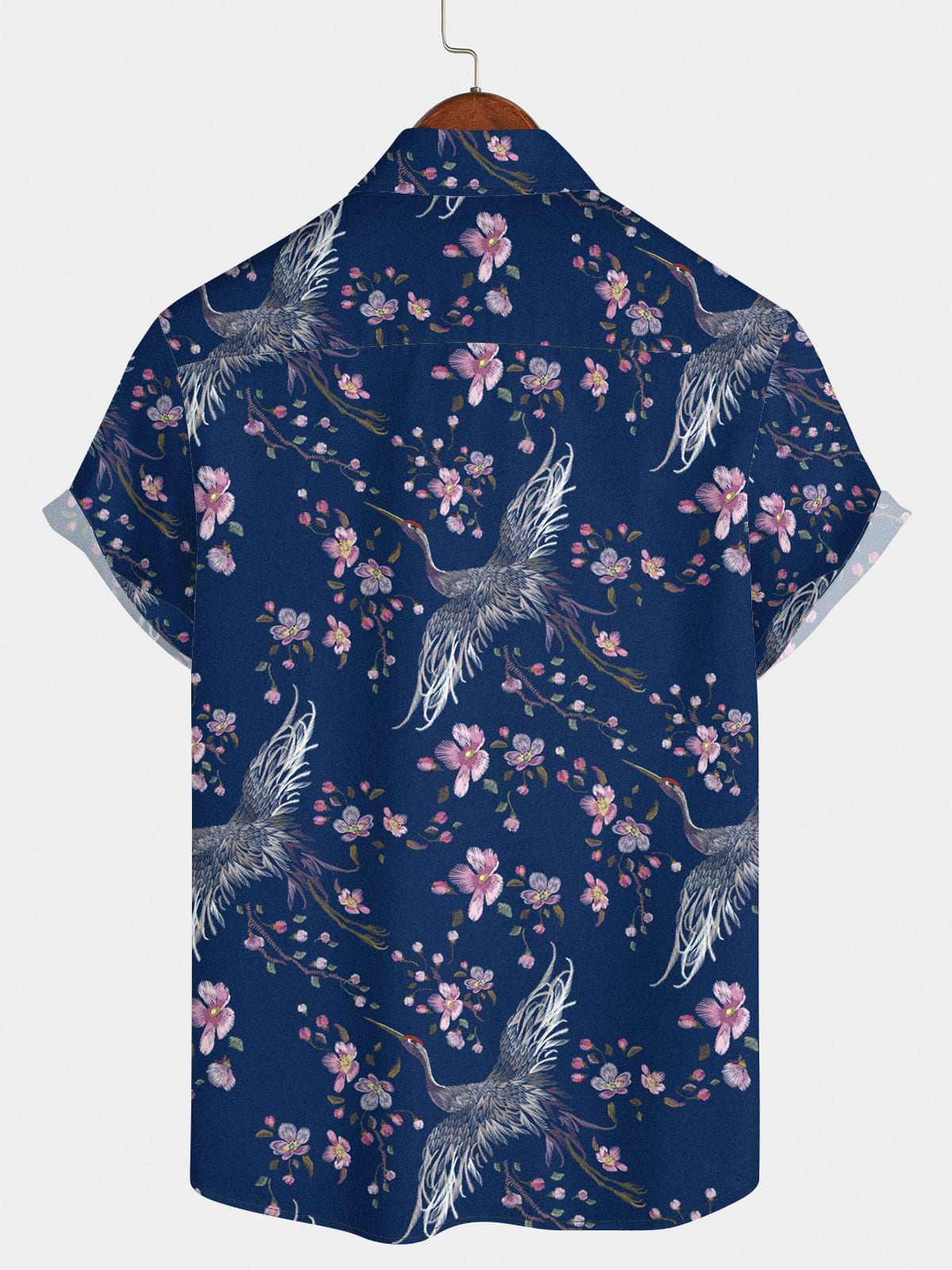 Men's Floral Print Short Sleeve Shirt
