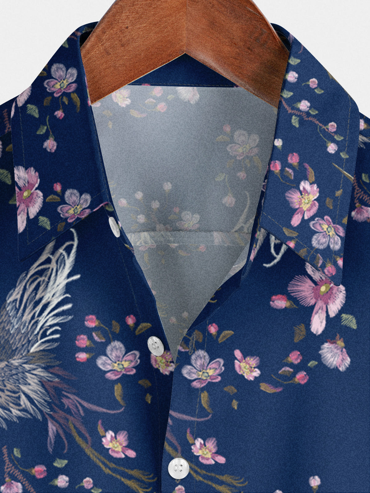 Men's Floral Print Short Sleeve Shirt