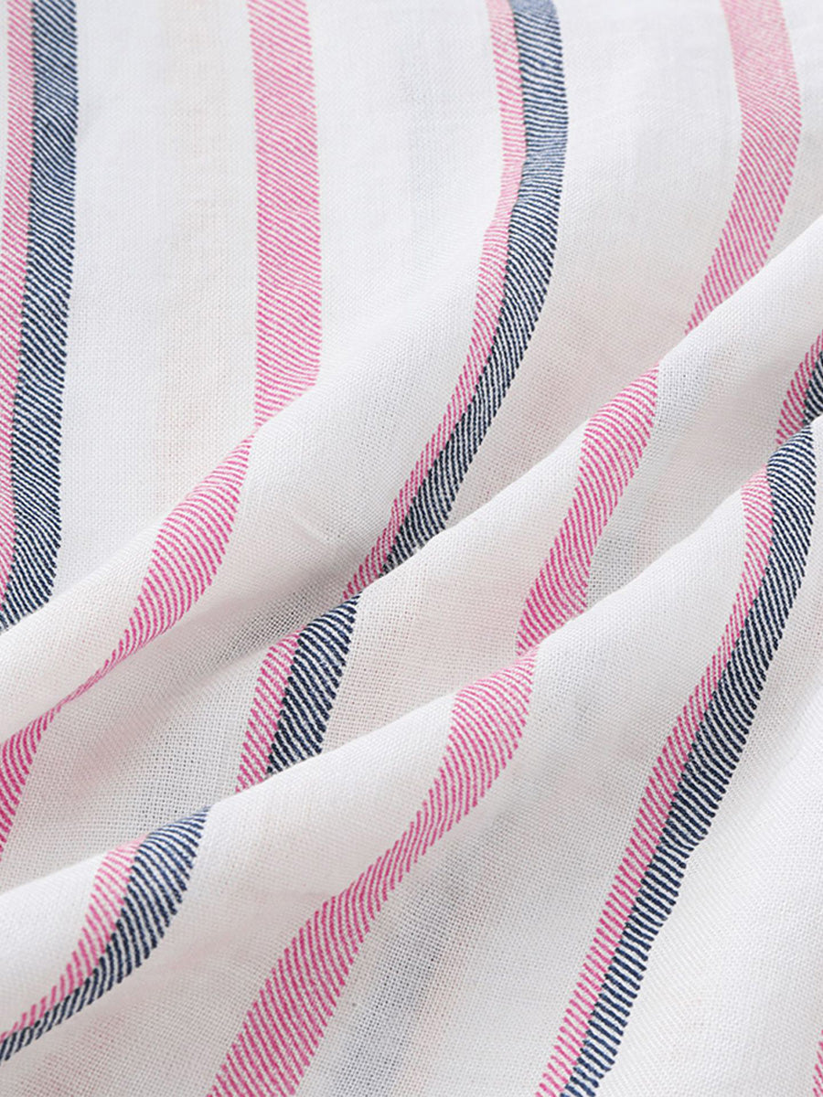 Camicia da uomo a maniche corte con stampa verticale