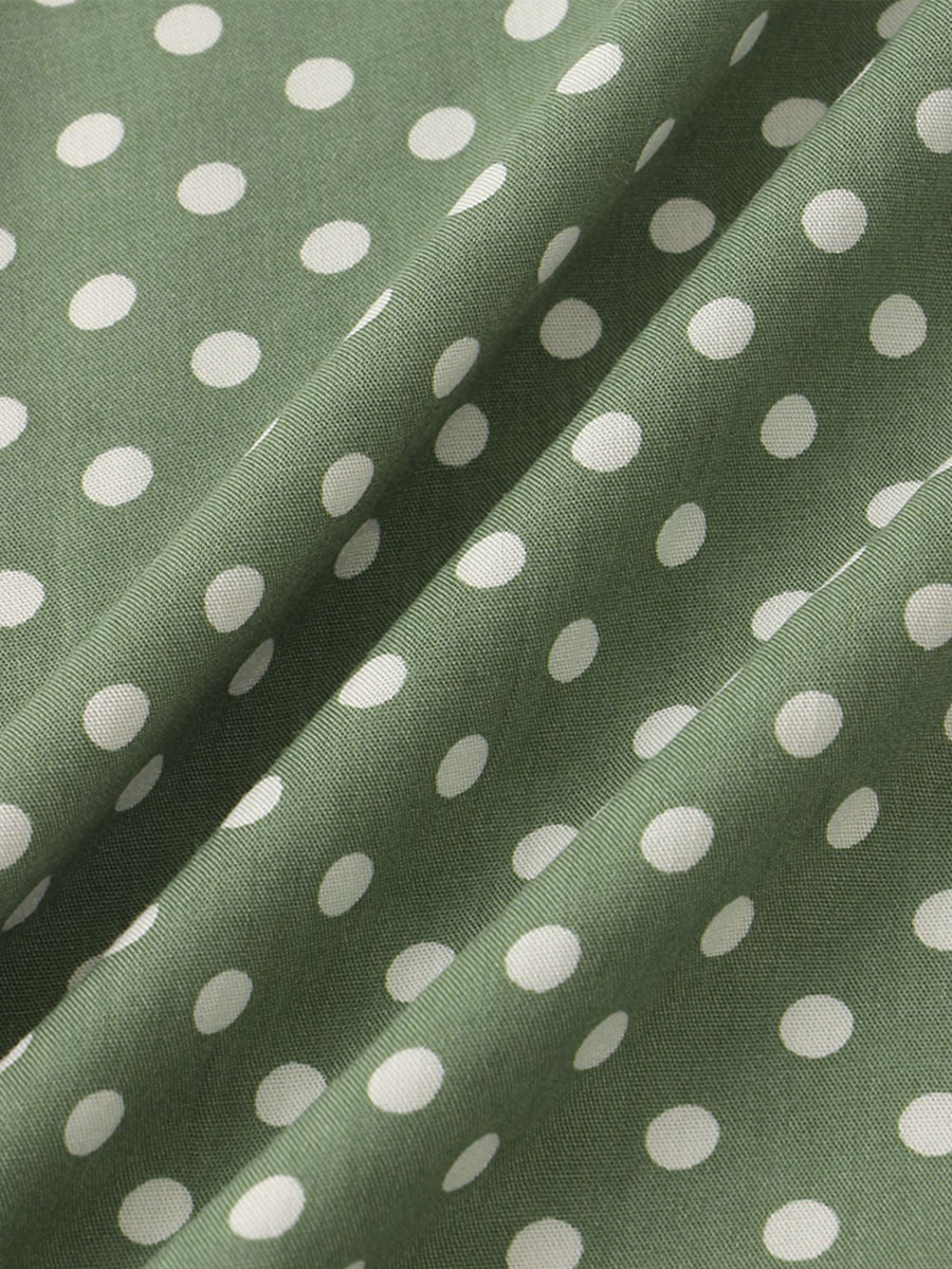 Camicia da uomo a maniche corte a pois