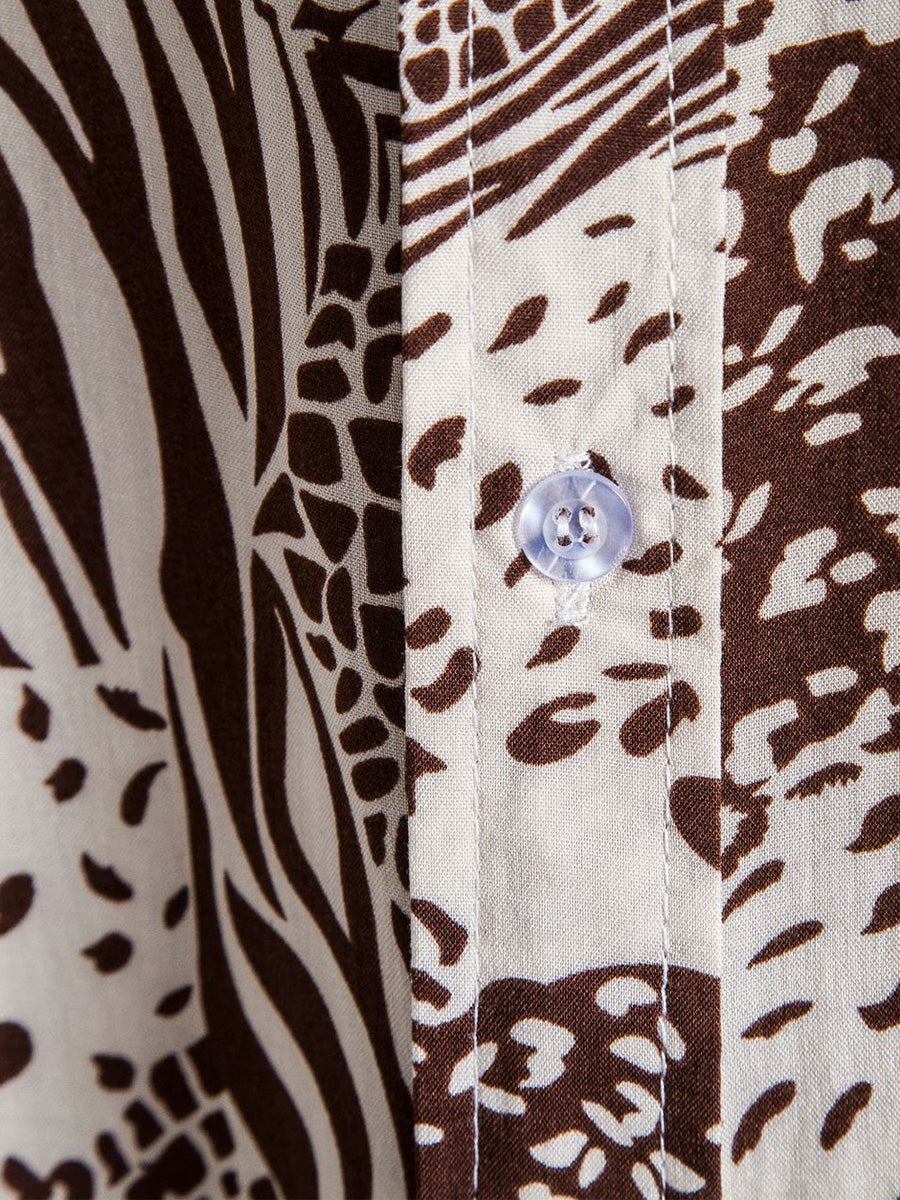 Chemise à manches courtes à imprimé floral pour hommes