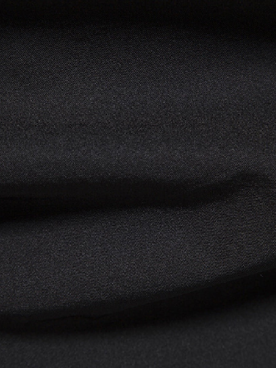 Men's diagonal irregular long sleeve shirt
