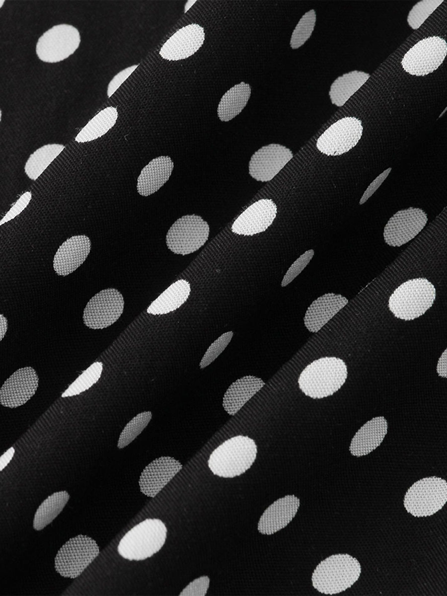 Camicia da uomo a maniche corte a pois