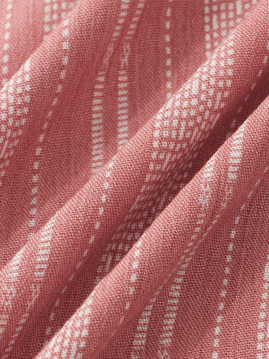 Camicia da uomo a maniche corte con stampa verticale