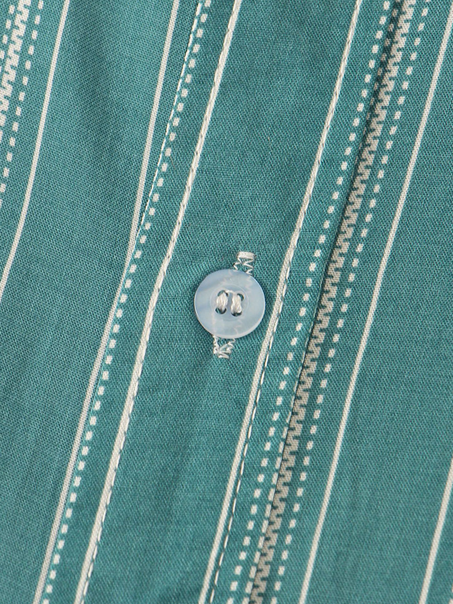 Camicia da uomo a maniche corte con stampa verticale