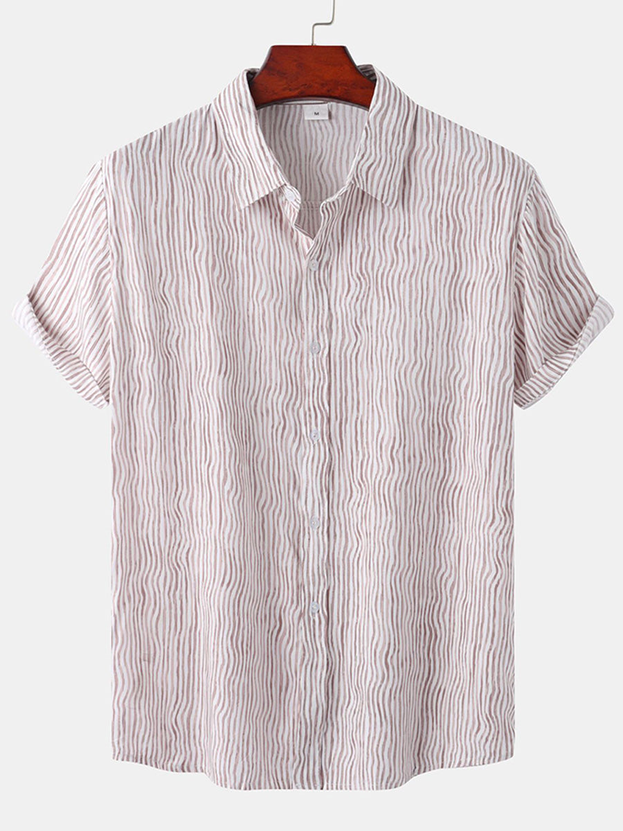 Chemise décontractée à manches courtes pour hommes