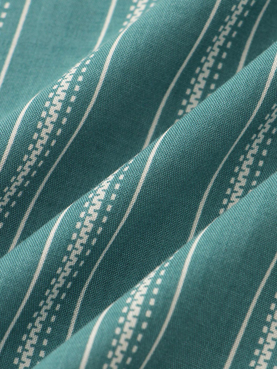 Camicia da uomo a maniche corte con stampa verticale