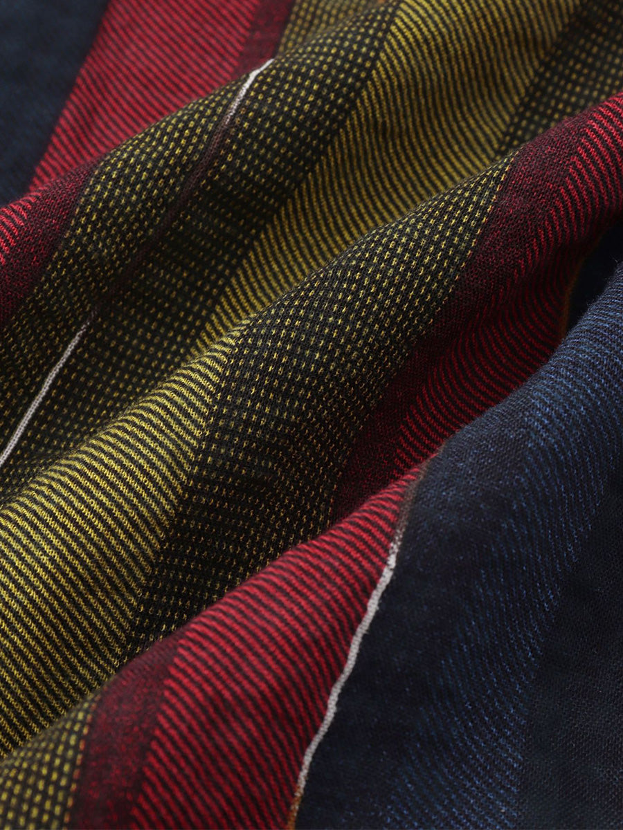 Camicia da uomo a maniche corte con stampa verticale