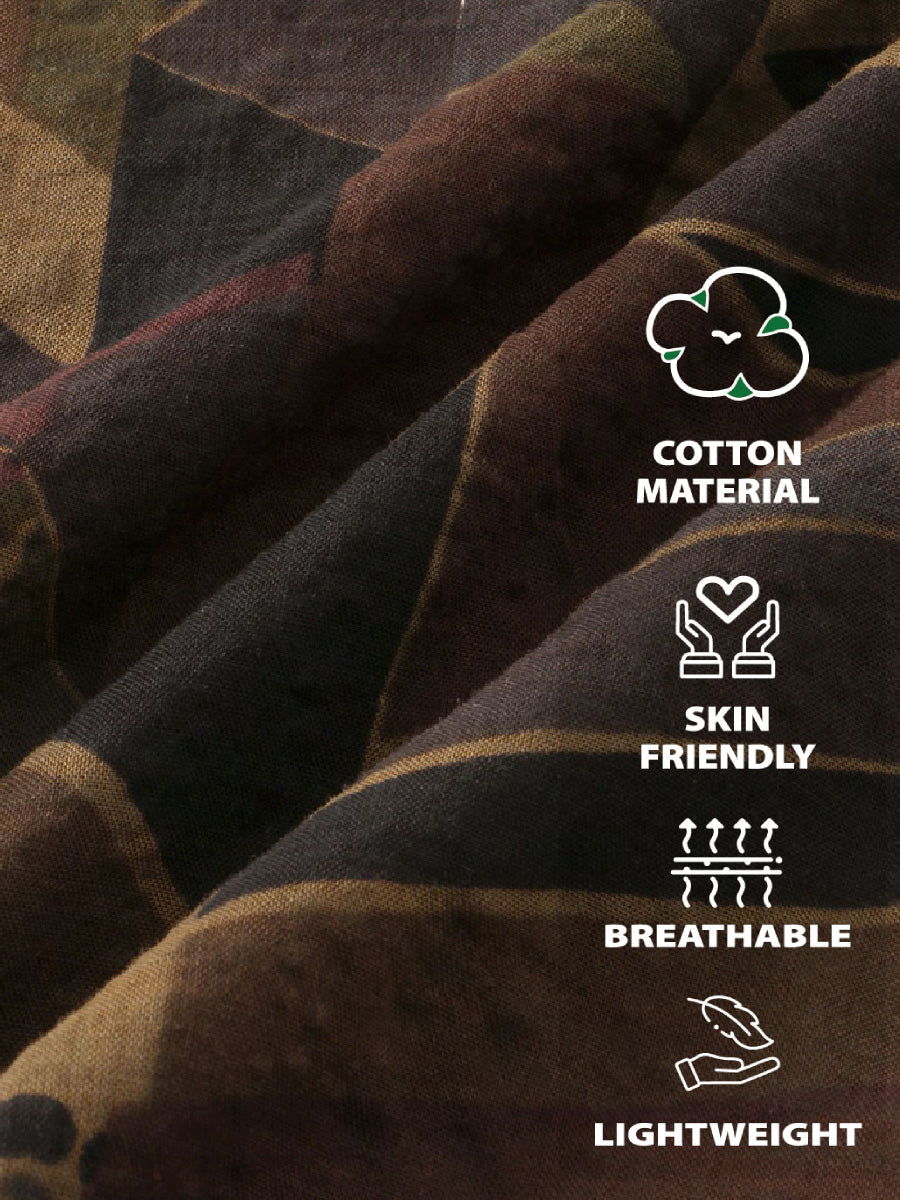 Men's Casual Print short sleeve shirt