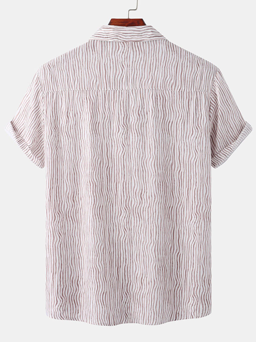 Chemise décontractée à manches courtes pour hommes