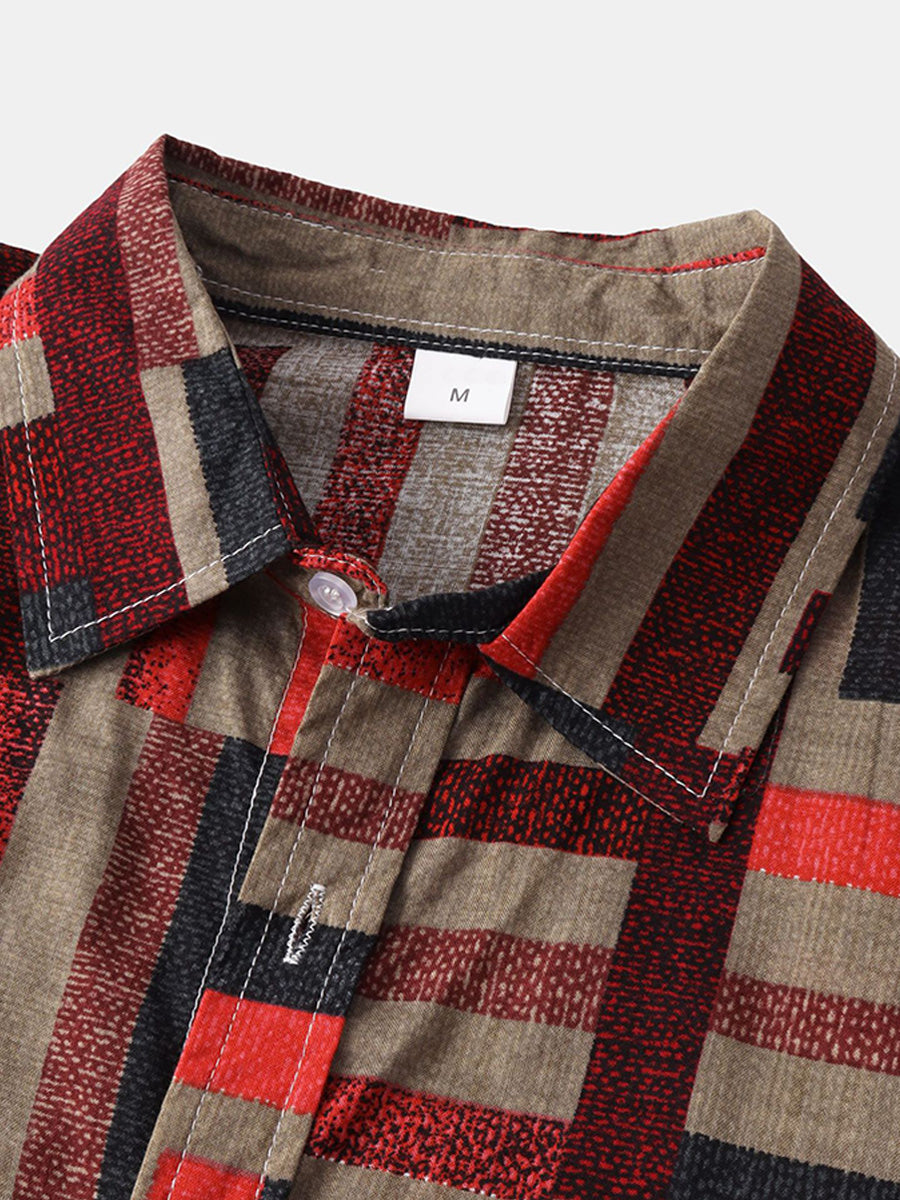 Camicia a maniche corte casual hawaiana da uomo