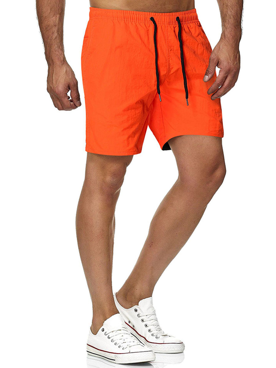 Men's Solid Surf Beach Casual Shorts