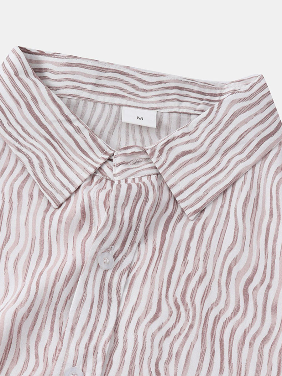 Chemise décontractée à manches courtes pour hommes