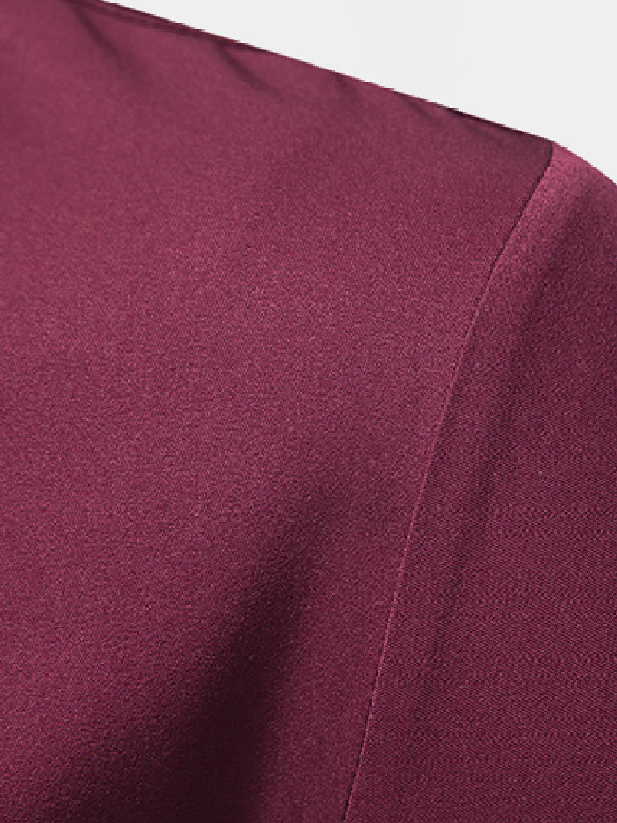 Chemise manches longues patchwork à carreaux pour homme