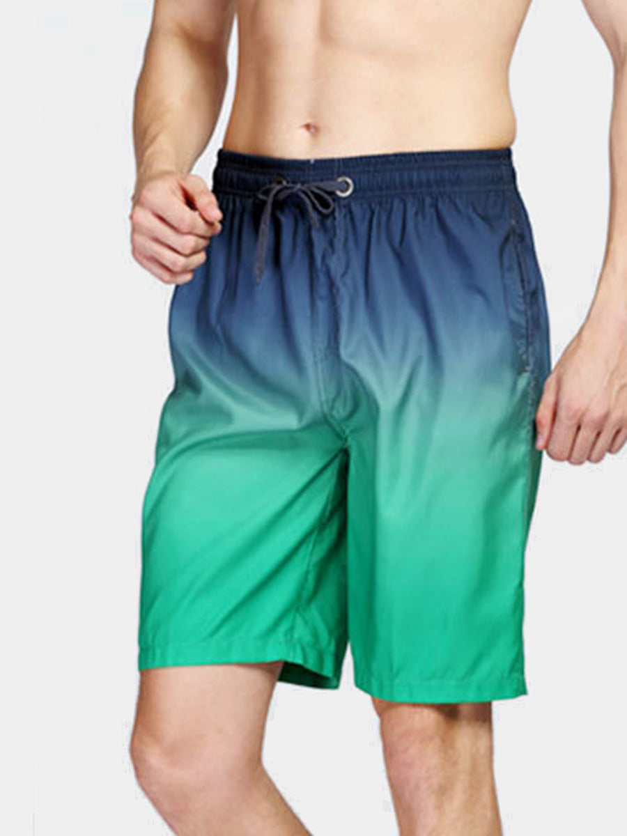 Men's Gradient quick drying Casual Shorts