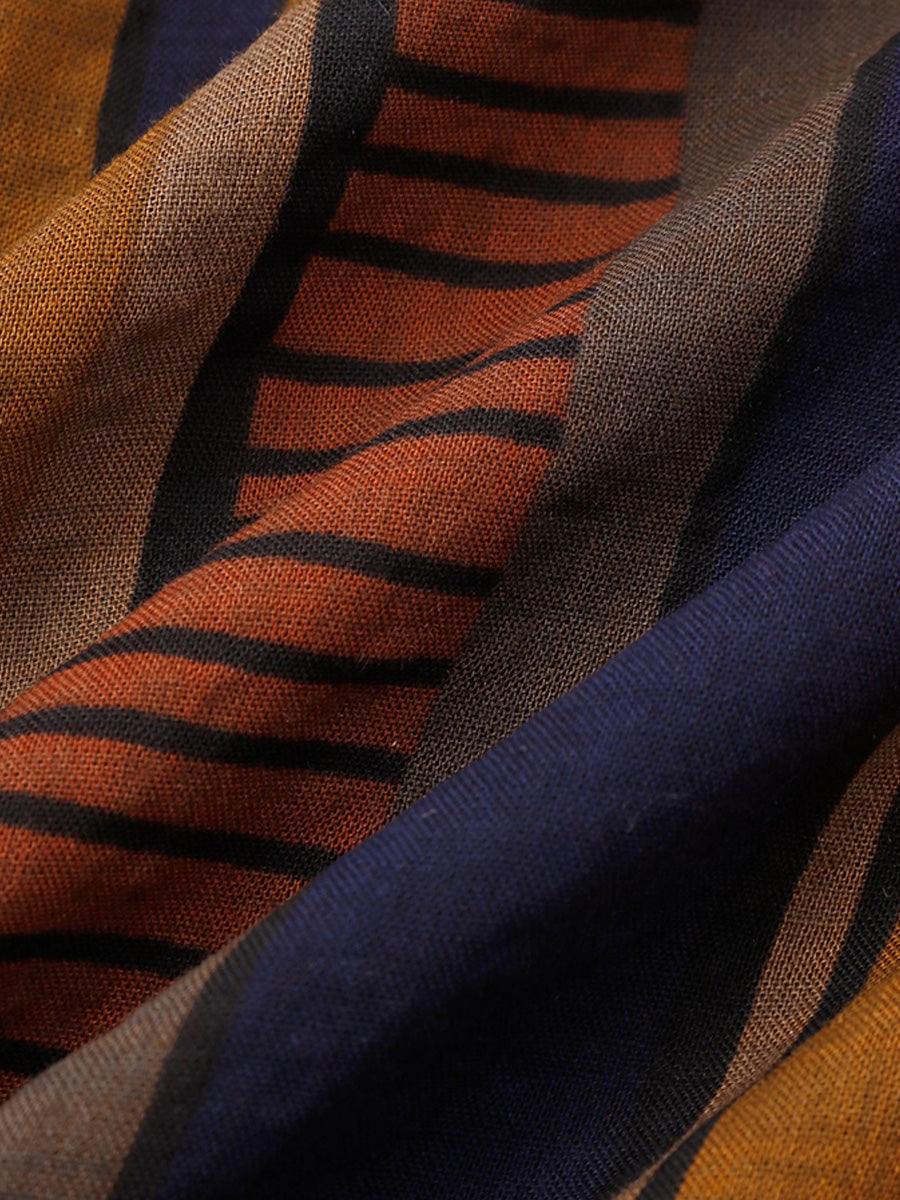 Camicia da uomo a maniche corte con stampa verticale