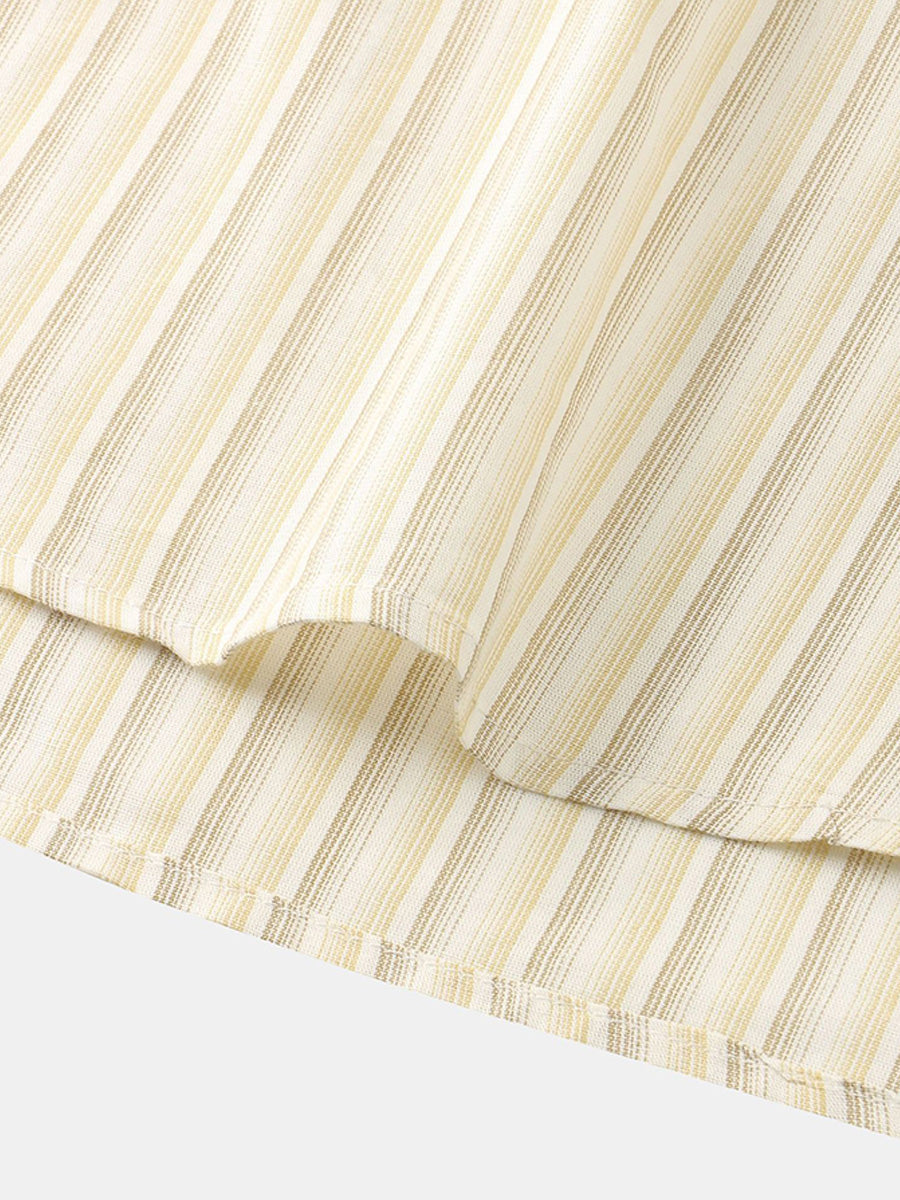 Camicia da uomo a maniche corte con stampa verticale
