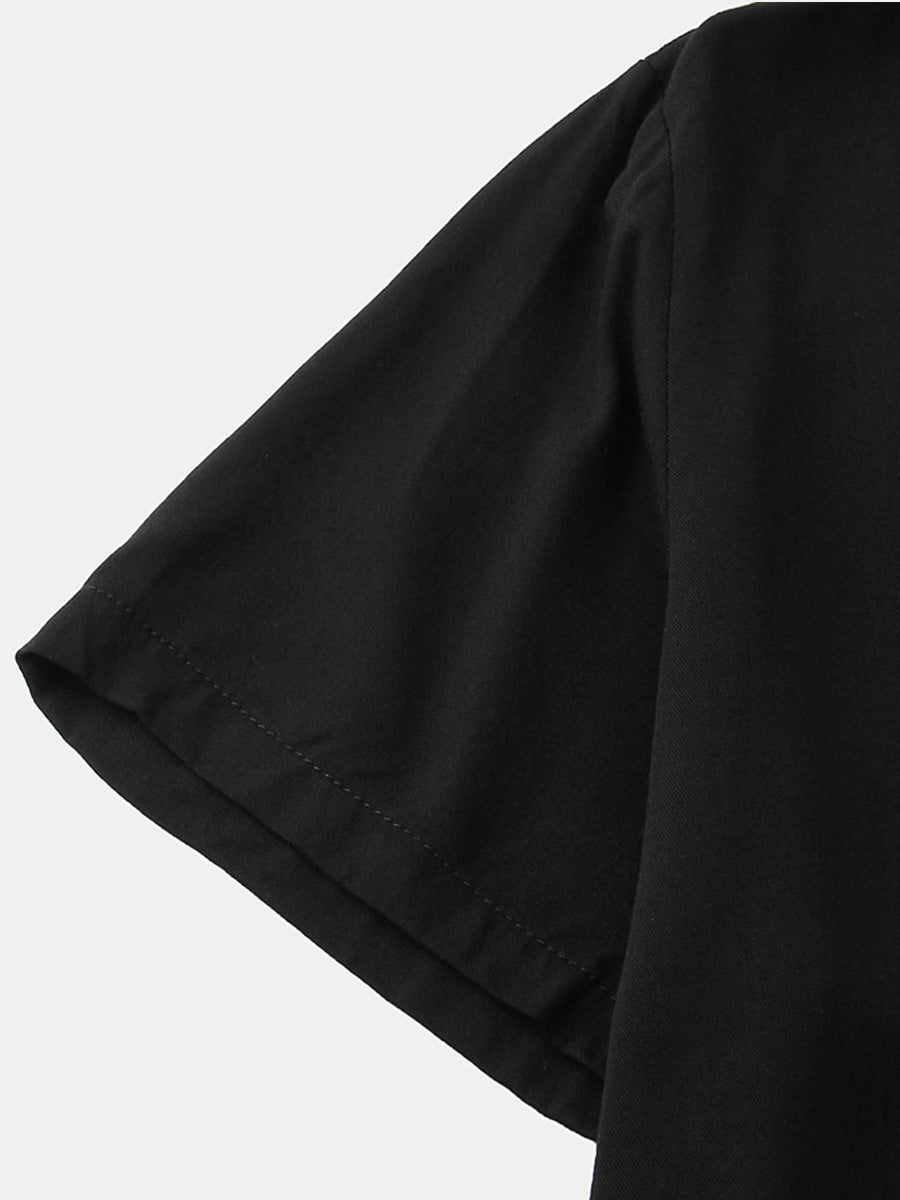 Camicia casual da uomo a manica corta