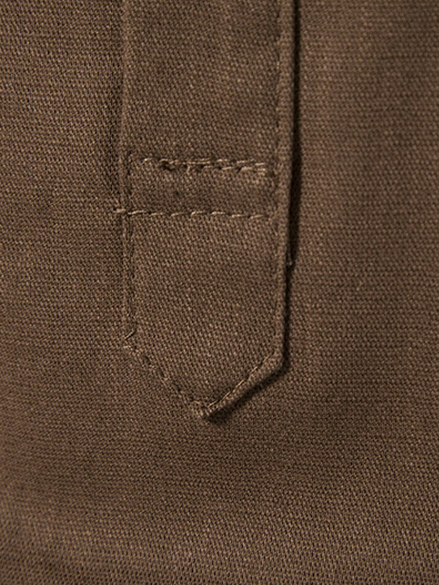 Camicia da uomo a maniche corte in lino tinta unita