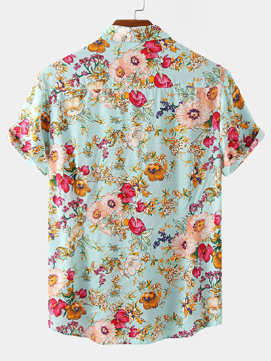 Set camicia e pantaloncini casual da uomo per le vacanze